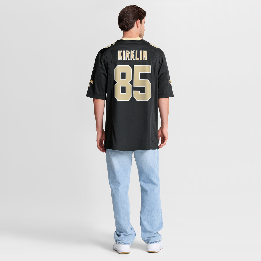 New Orleans Saints Jontre Kirklin Nike Black Team Game Jersey