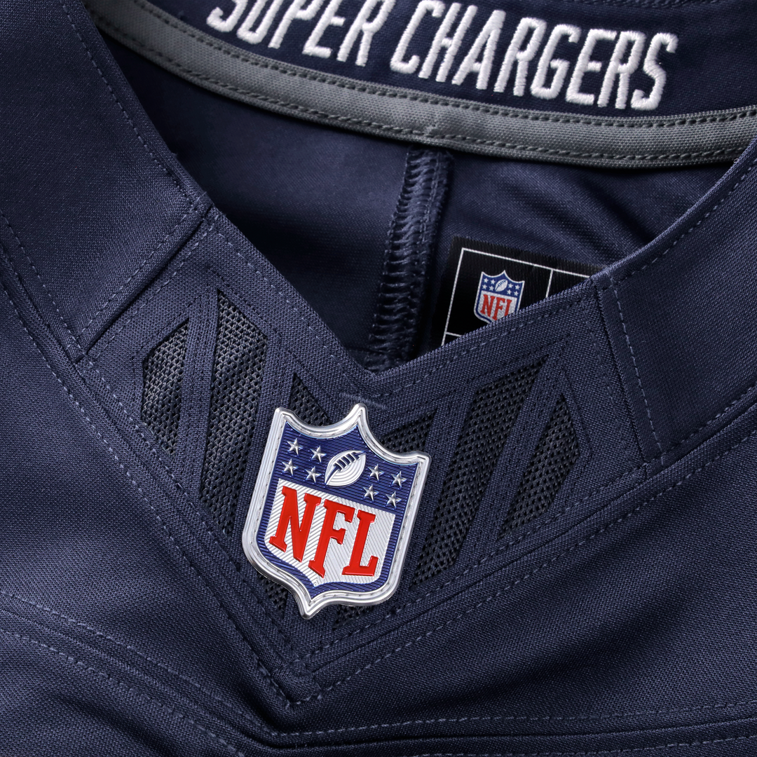 Los Angeles Chargers Justin Herbert Nike Powder Blue Team Vapor F.U.S.E. Stitched Limited Jersey
