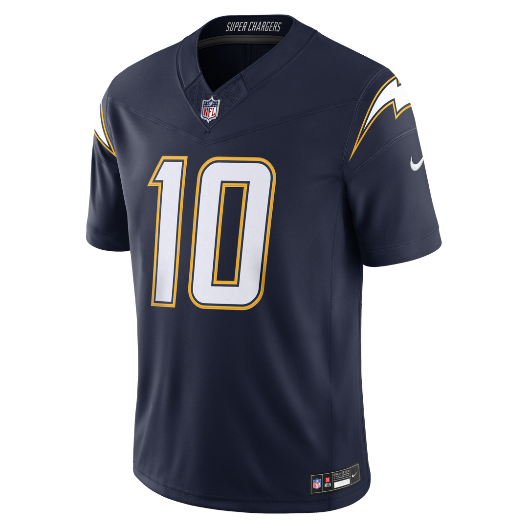 Los Angeles Chargers Justin Herbert Nike Powder Blue Team Vapor F.U.S.E. Stitched Limited Jersey