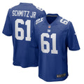 New York Giants John Michael Schmitz Jr. Nike Royal Team Game Jersey