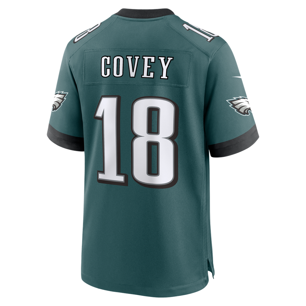 Philadelphia Eagles Britain Covey Nike Midnight Green Team Game Jersey