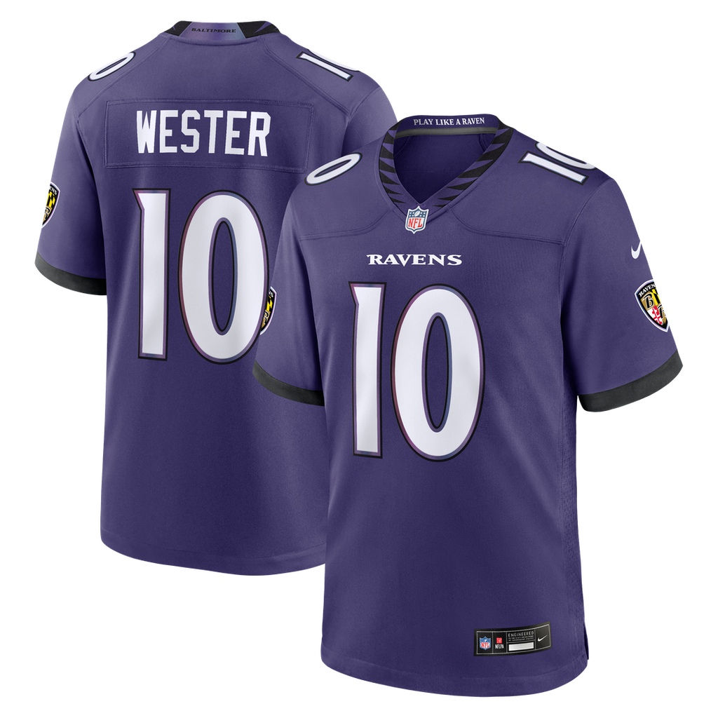 Baltimore Ravens LaJohntay Wester Nike Purple Team Game Jersey