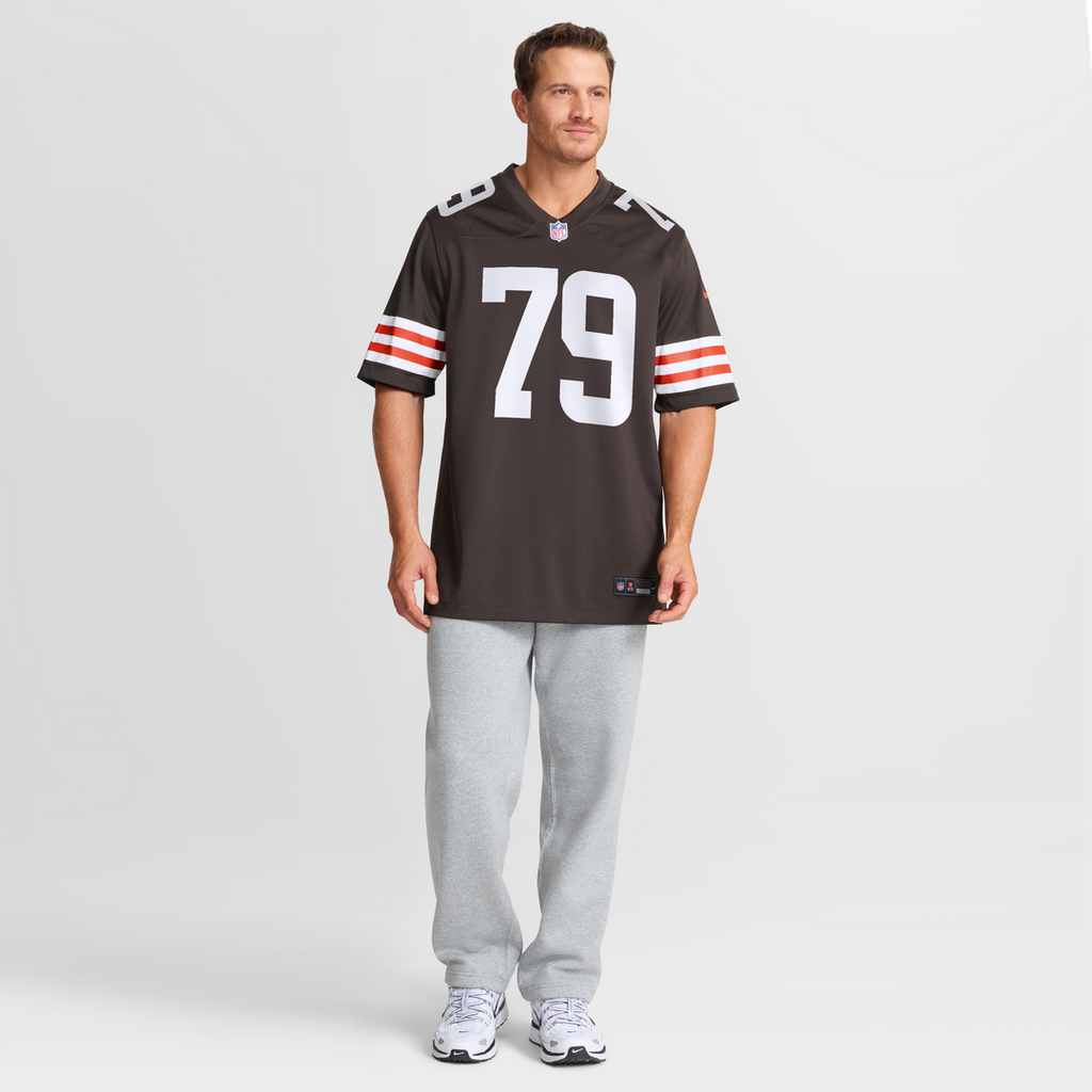 Cleveland Browns Dawand Jones Nike Brown Team Game Jersey