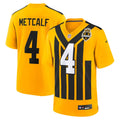 Pittsburgh Steelers DK Metcalf Nike Gold Alternate 1933 Throwback Game Jersey