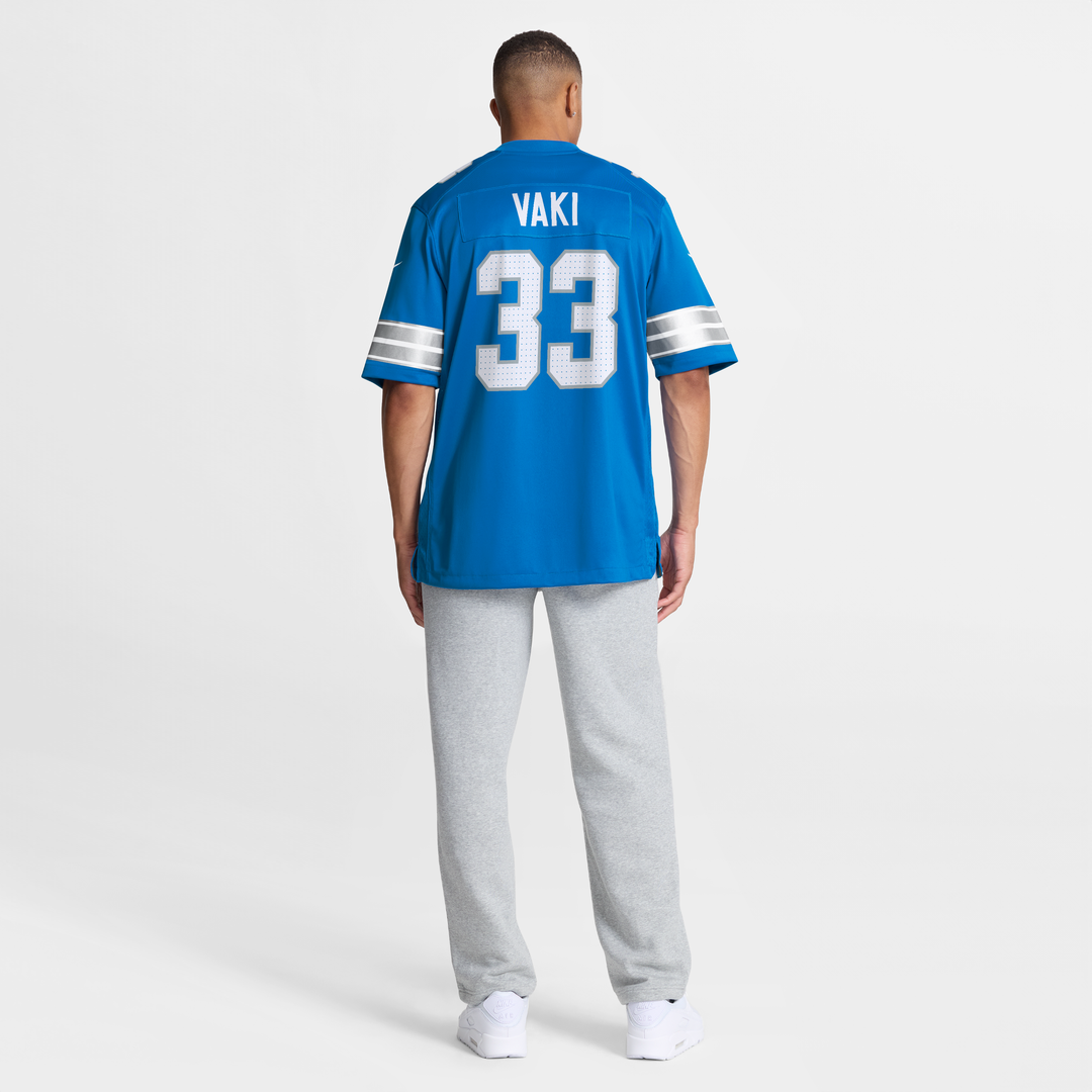 Detroit Lions Sione Vaki Nike Blue Team Game Jersey