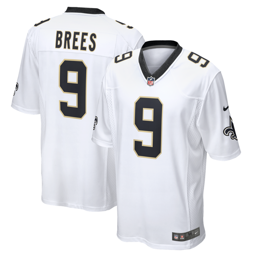 New Orleans Saints Drew Brees Nike Black Team Game Jersey
