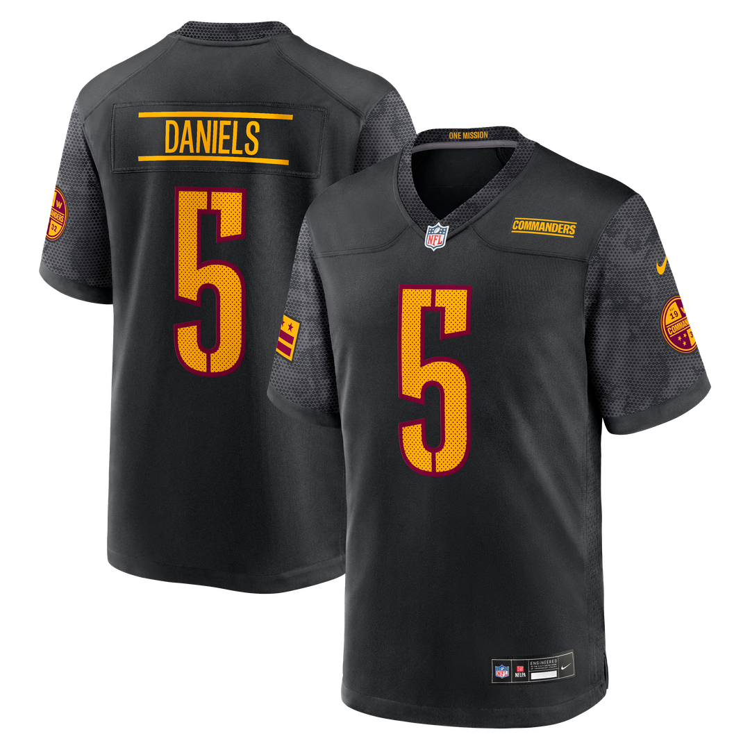 Washington Commanders Jayden Daniels Nike White Player Game Jersey