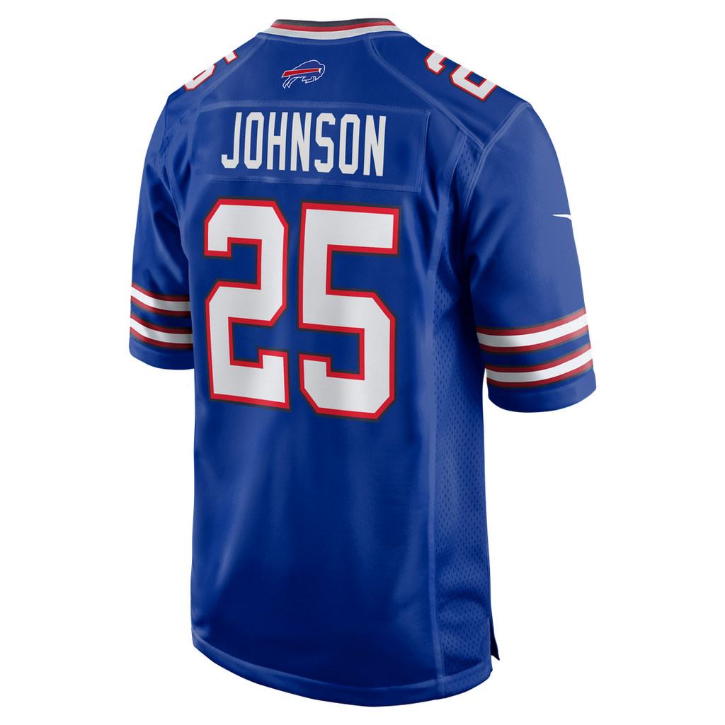 Buffalo Bills Ty Johnson Nike Royal Team Game Jersey