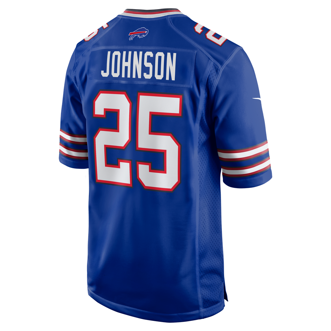 Buffalo Bills Ty Johnson Nike Royal Team Game Jersey