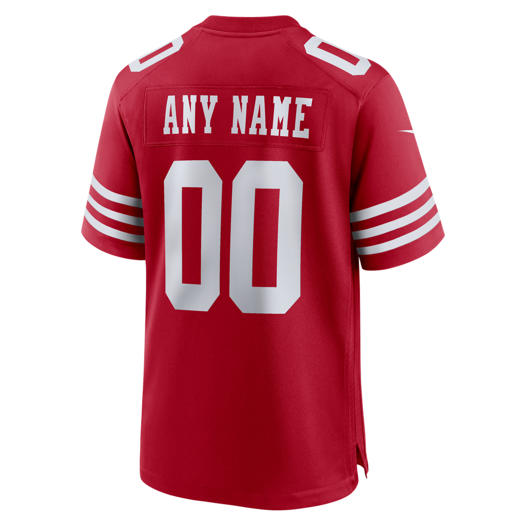 San Francisco 49ers Nike Scarlet 80th Anniversary Alternate Custom Game Jersey