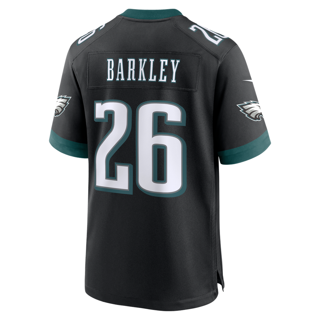 Philadelphia Eagles Saquon Barkley Nike Midnight Green Team Game Jersey