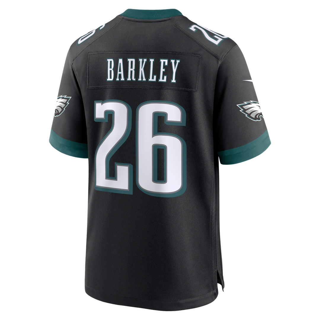 Philadelphia Eagles Saquon Barkley Nike Midnight Green Team Game Jersey