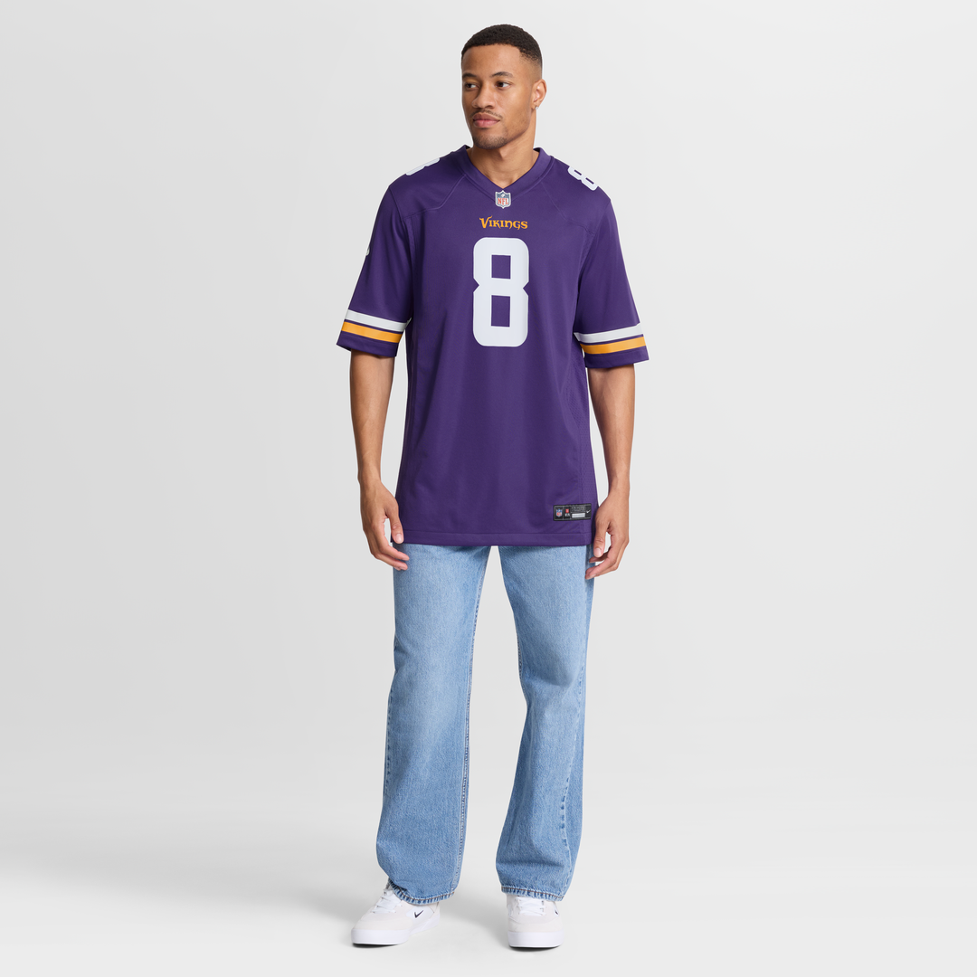 Minnesota Vikings Jeff Okudah Nike Purple Team Game Jersey