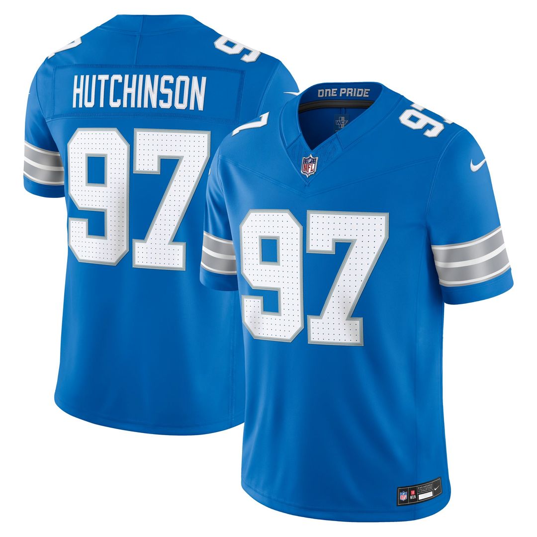 Detroit Lions Aidan Hutchinson Nike Black Alternate Vapor F.U.S.E. Stitched Limited Jersey