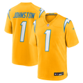 Los Angeles Chargers Quentin Johnston Nike Gold Alternate Charger Power Game Player Jersey