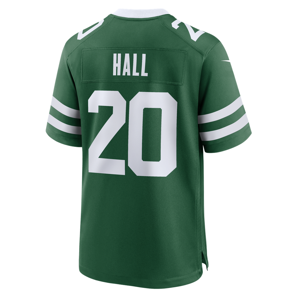 New York Jets Breece Hall Nike Legacy Black Alternate Game Jersey
