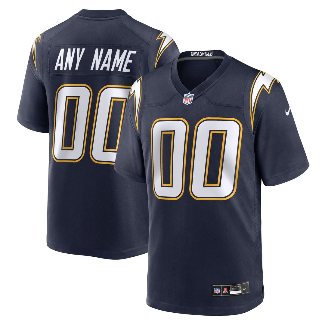 Los Angeles Chargers Nike Powder Blue Custom Game Jersey