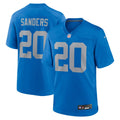 Detroit Lions Barry Sanders Nike Blue Alternate Game Jersey