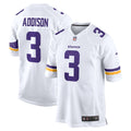 Minnesota Vikings Jordan Addison Nike White Away Game Jersey