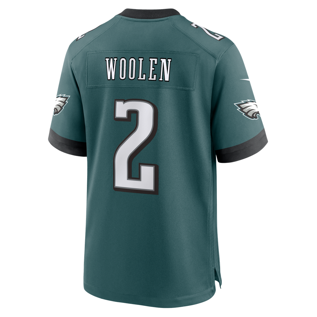 Philadelphia Eagles Tariq Woolen Nike Midnight Green Team Game Jersey