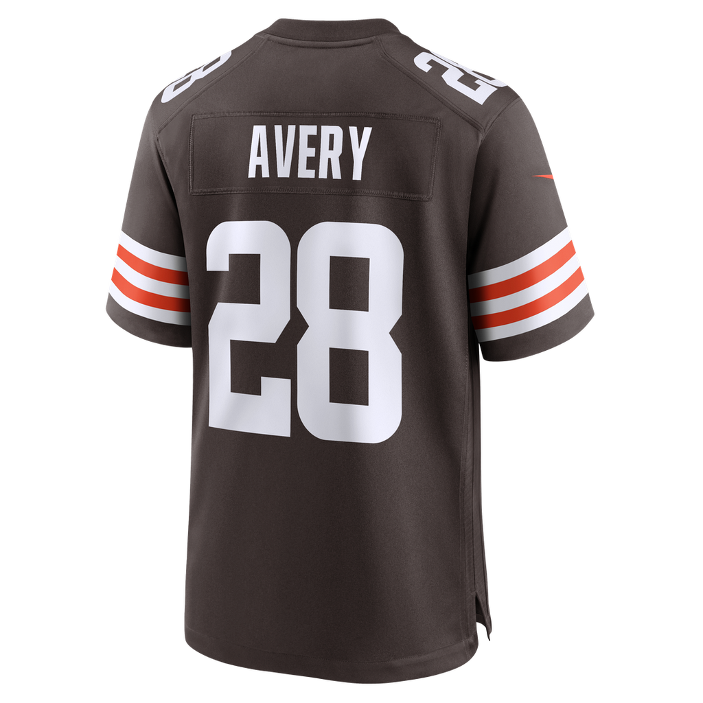 Cleveland Browns Tre Avery Nike Brown Team Game Jersey