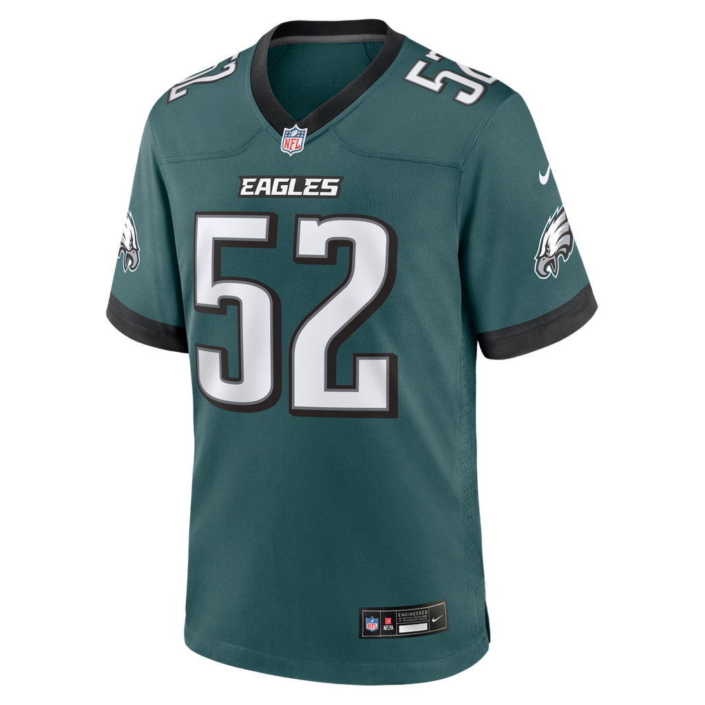 Philadelphia Eagles Jonathan Greenard Nike Midnight Green Team Game Jersey