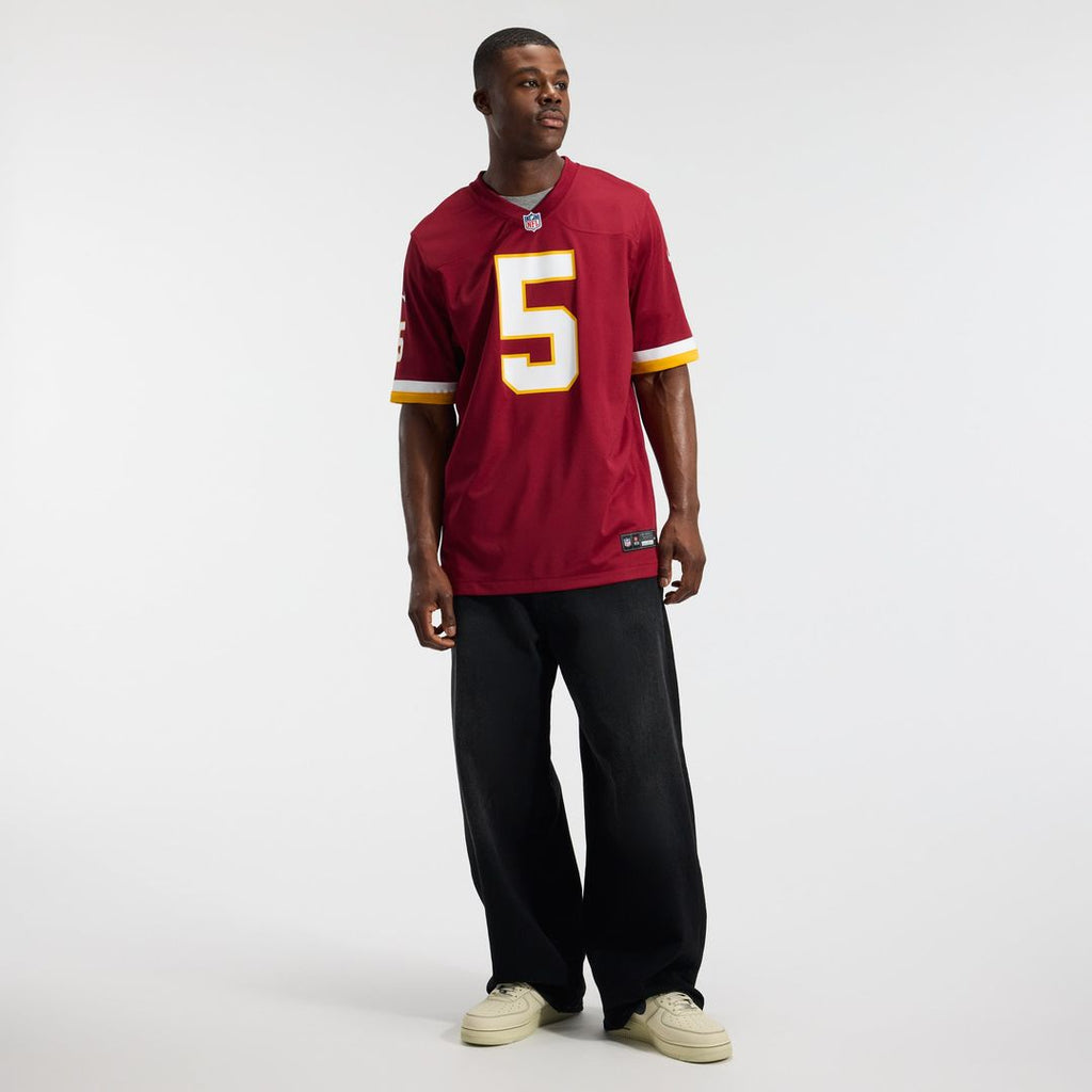 Hail Raiser Washington Commanders Jayden Daniels Nike Black Alternate Game Jersey