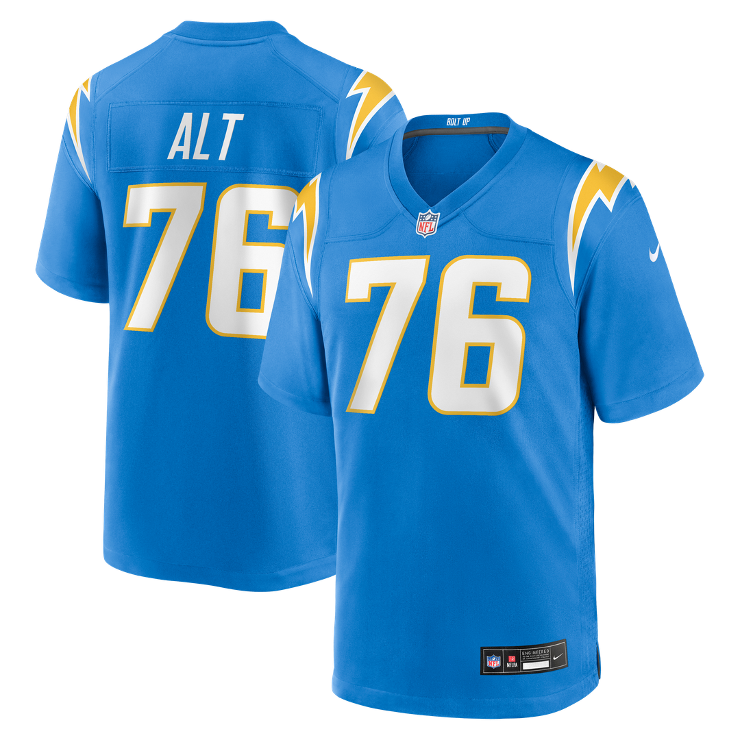 Los Angeles Chargers Joe Alt Nike Gold Alternate Charger Power Game Player Jersey