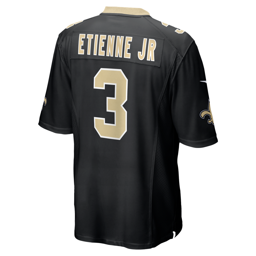 New Orleans Saints Travis Etienne Jr Nike Black Game Jersey