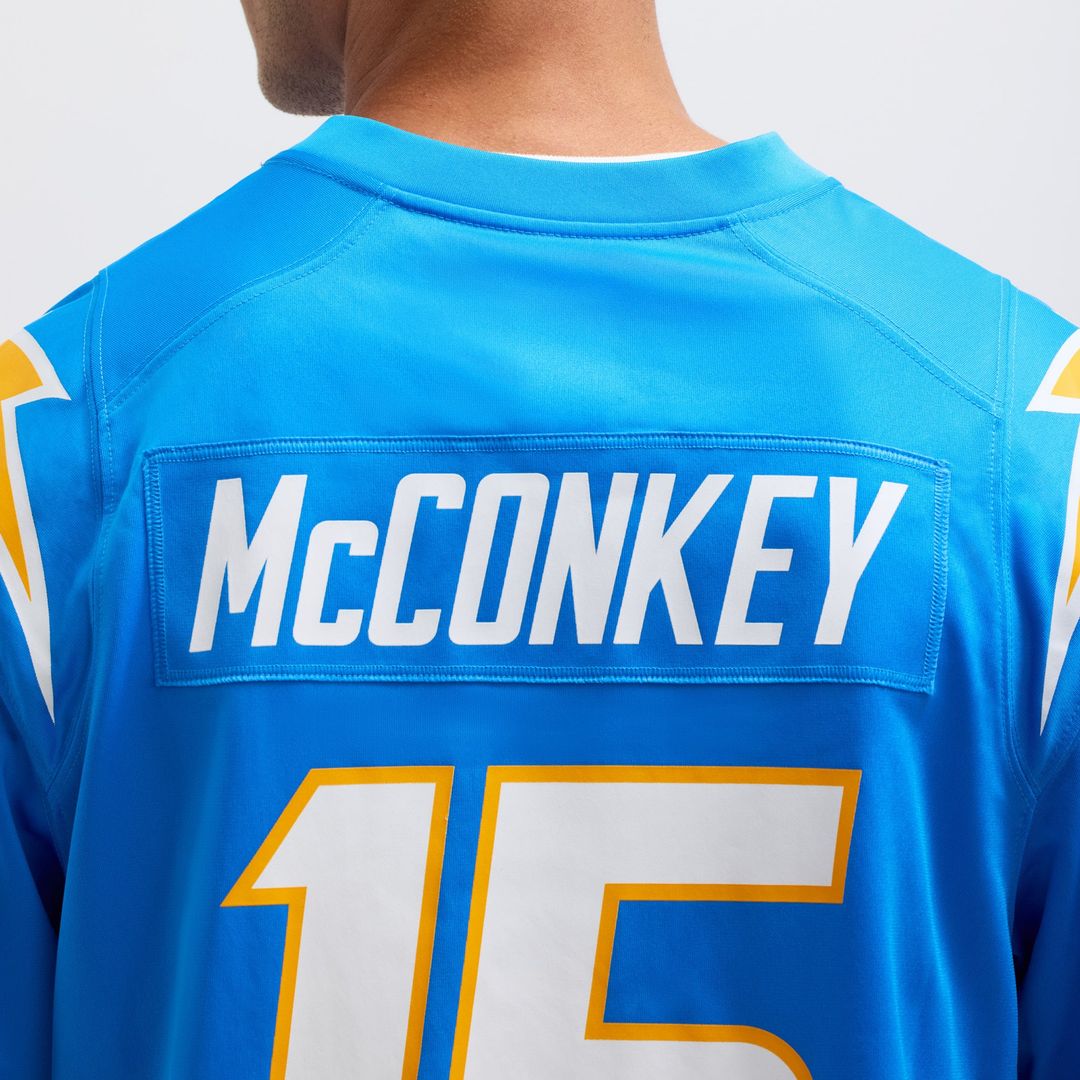 Los Angeles Chargers Ladd McConkey Nike Gold Alternate Charger Power Game Player Jersey