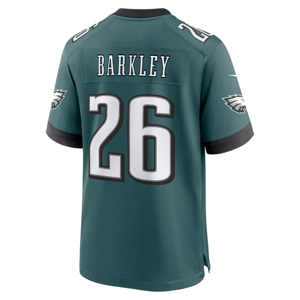 Philadelphia Eagles Saquon Barkley Nike White Game Jersey