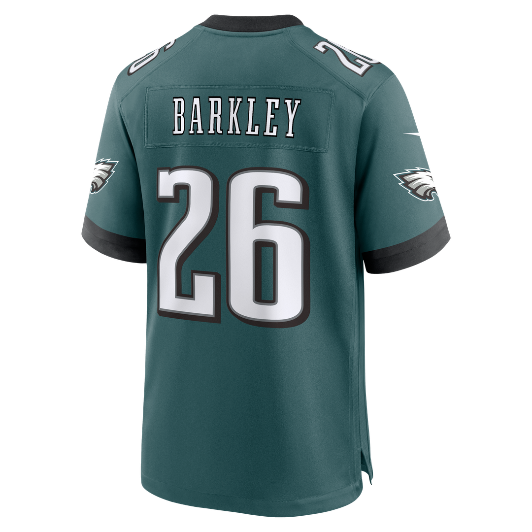 Philadelphia Eagles Saquon Barkley Nike White Game Jersey
