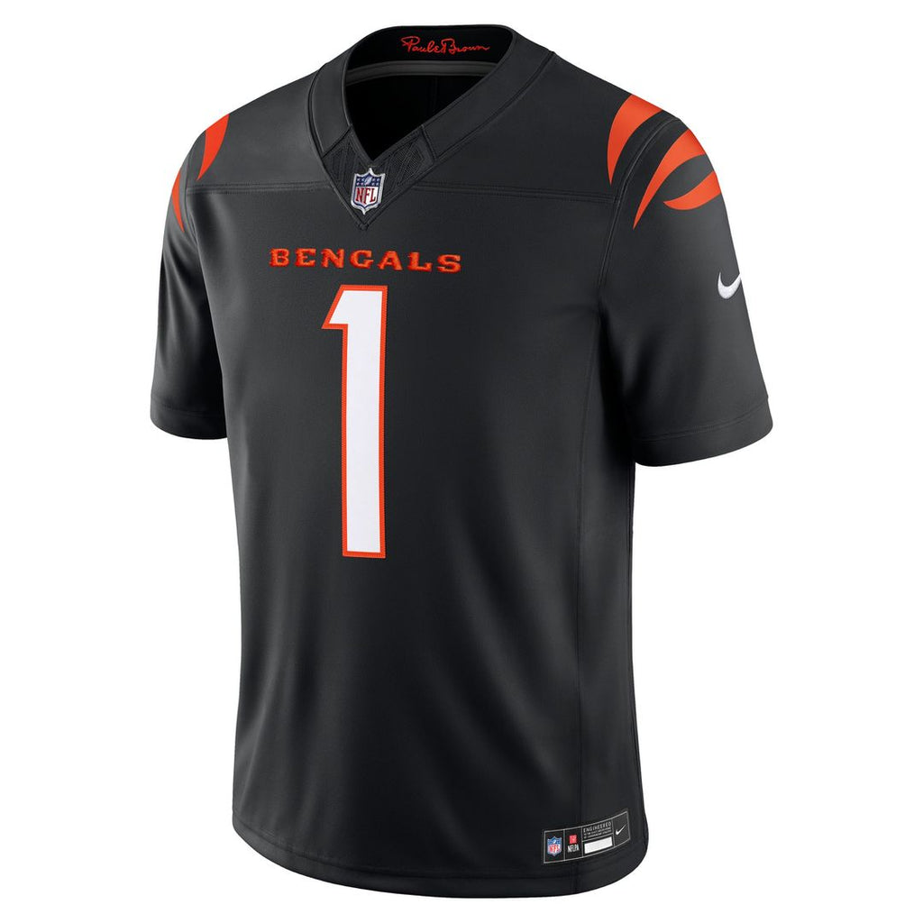 Cincinnati Bengals Ja'Marr Chase Nike Orange Alternate Vapor F.U.S.E. Stitched Limited Jersey