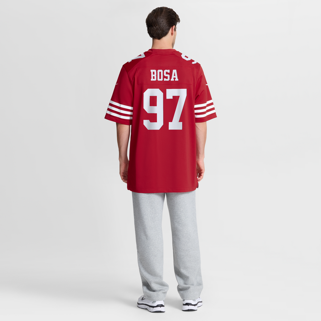 San Francisco 49ers Nick Bosa Nike White Player Game Jersey