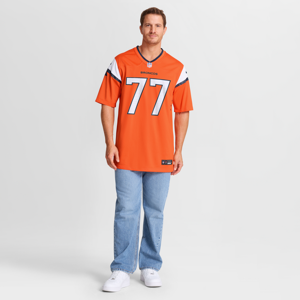 Denver Broncos Quinn Meinerz Nike Orange Team Game Jersey
