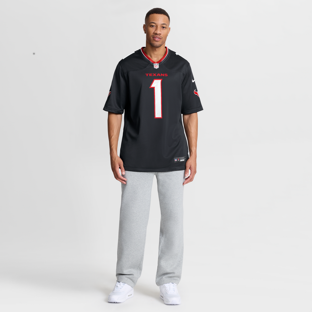Houston Texans Nike Navy #1 Dad Game Jersey