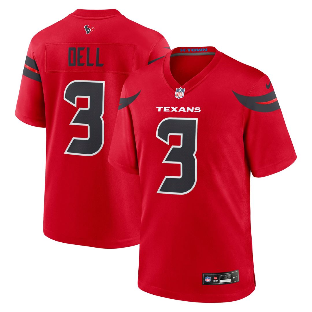Houston Texans Tank Dell Nike White Game Jersey