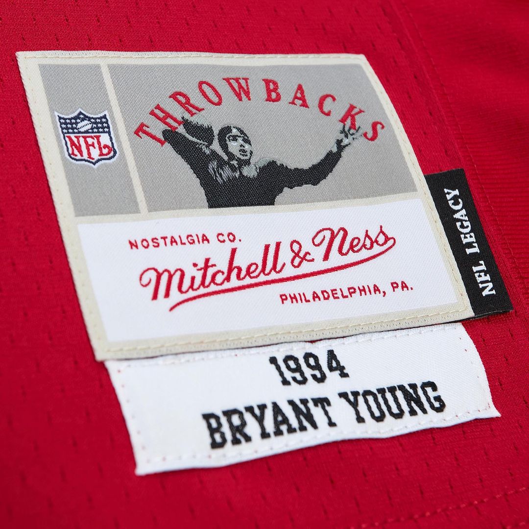 San Francisco 49ers Bryant Young Mitchell & Ness White Legacy Replica Jersey