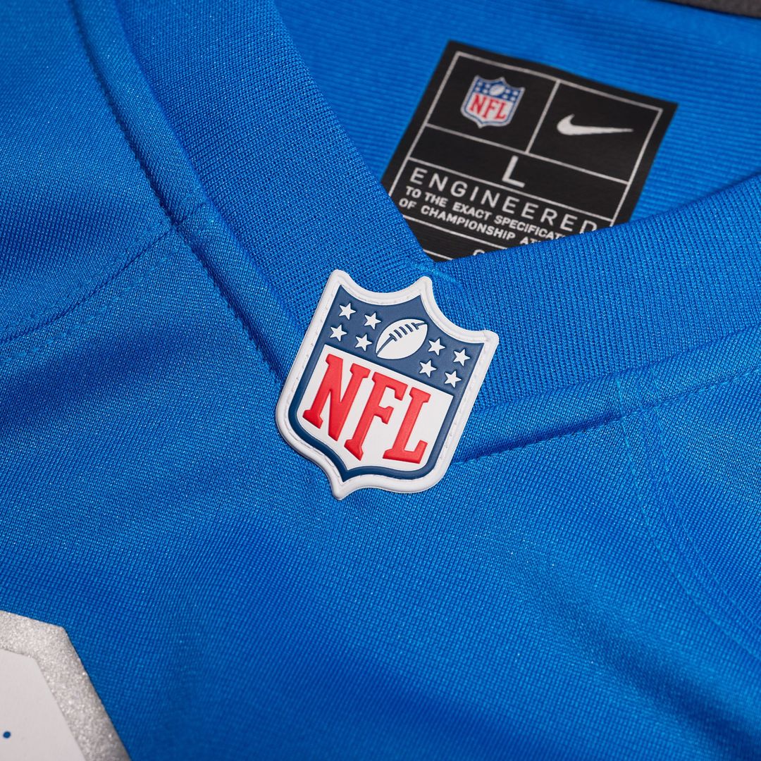 Detroit Lions Sione Vaki Nike Blue Team Game Jersey