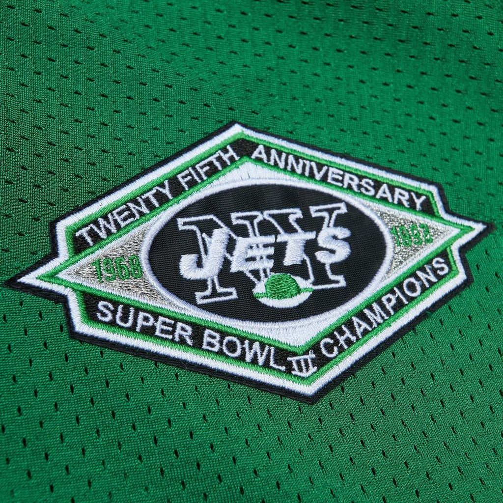 New York Jets Boomer Esiason Mitchell & Ness Kelly Green 1993 Authentic Throwback Retired Player Pocket Jersey