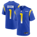 Los Angeles Rams Number 1 Groom Nike Royal Game Jersey