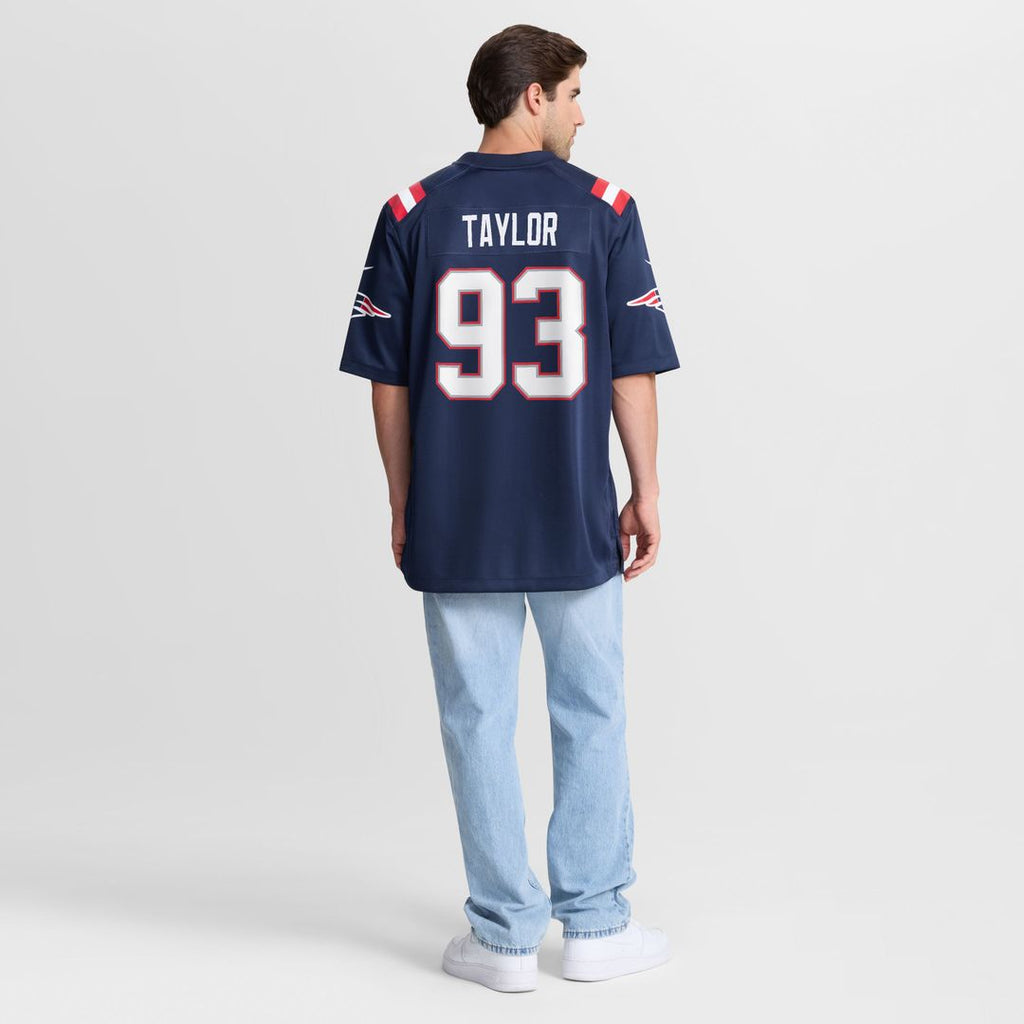 New England Patriots Leonard Taylor Nike Navy Team Game Jersey