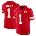 Kansas City Chiefs Xavier Worthy Nike Red Team Vapor F.U.S.E. Stitched Limited Jersey