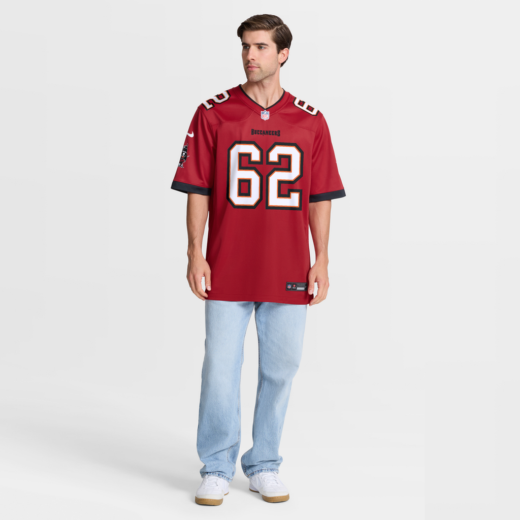 Graham Barton Pick No. 26 Nike Red Player Game Jersey