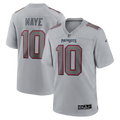 New England Patriots Drake Maye Nike Gray Atmosphere Fashion Game Jersey