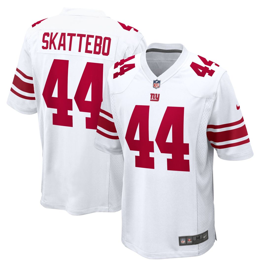 New York Giants Cam Skattebo Nike White Game Jersey