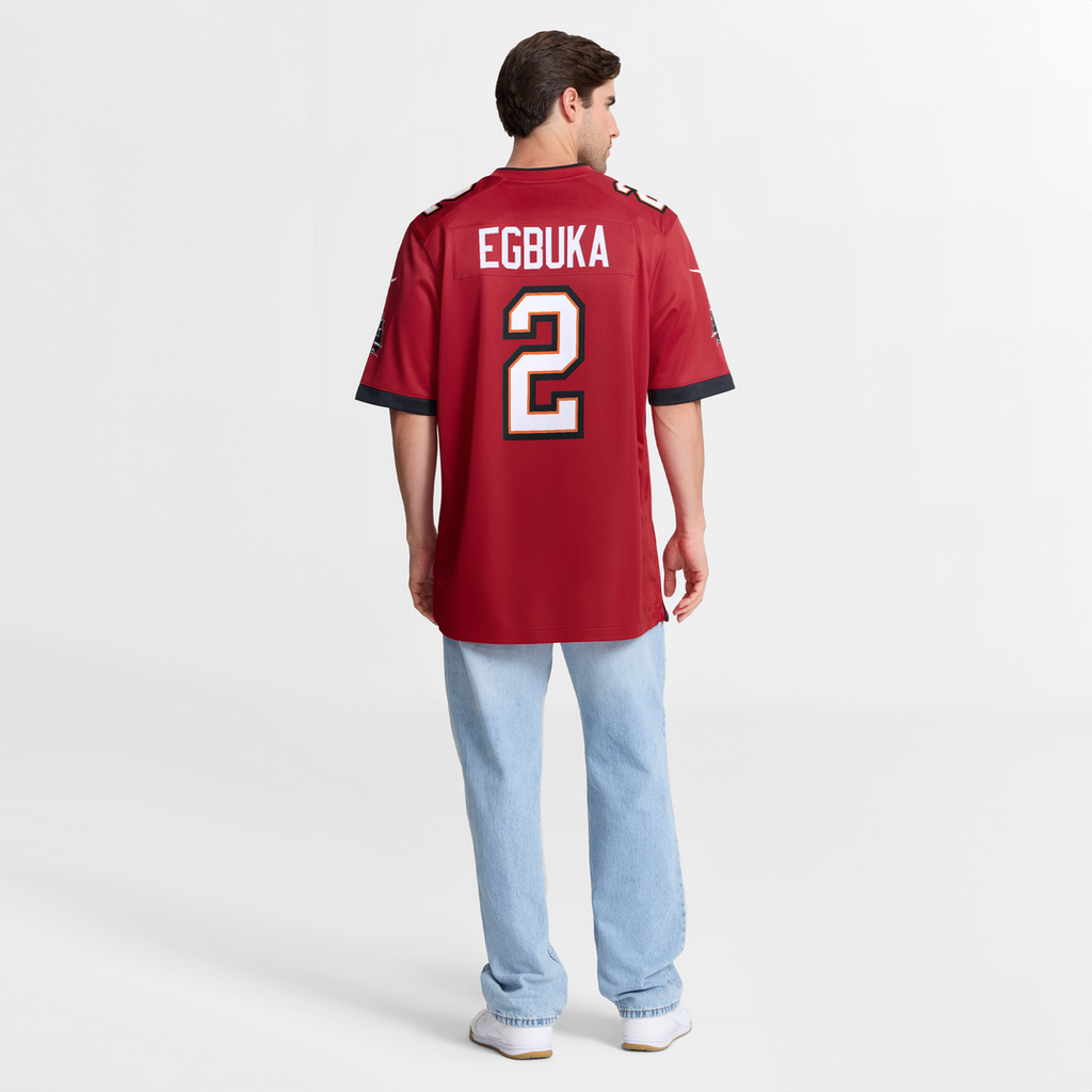 Tampa Bay Buccaneers Emeka Egbuka Nike Red Team Game Jersey