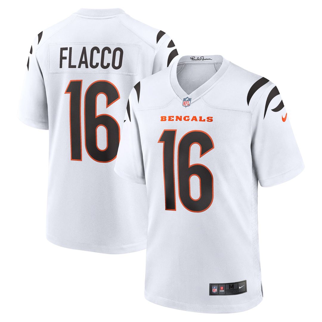 Cincinnati Bengals Joe Flacco Nike White Game Jersey
