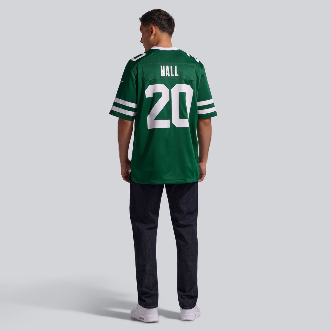 New York Jets Breece Hall Nike Legacy White Game Jersey