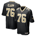 New Orleans Saints Will Clapp Nike Black Team Game Jersey